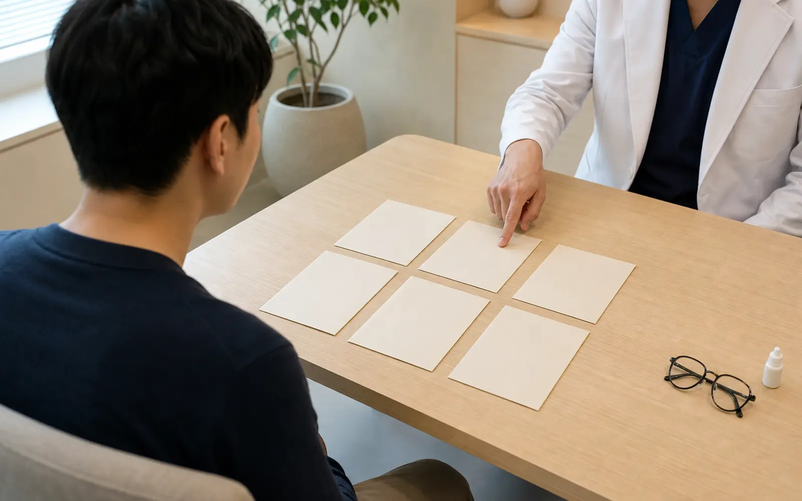 라식 라섹 후기의 기준선 수술 신원 시간 증상 기능 대응 여섯 근거를 한 사건 폴더에 대조하는 상담 장면